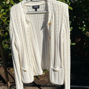 Express Women's Ivory Cardigan